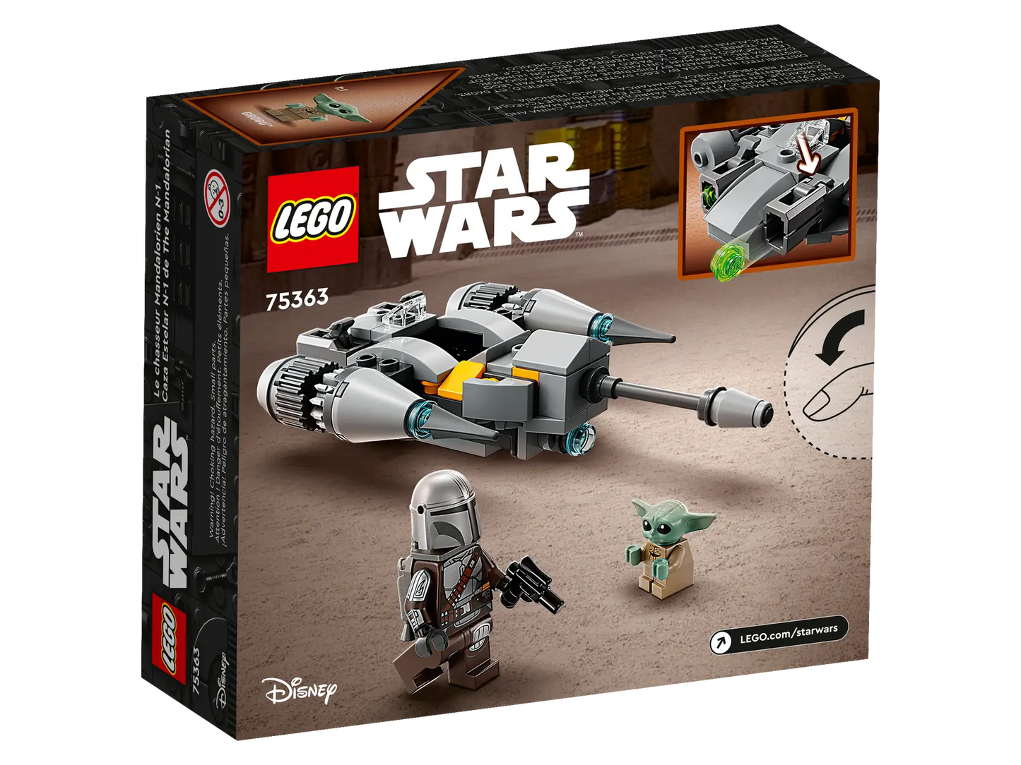 Microfighter: Caza Estelar N-1 de The Mandalorian - Lego