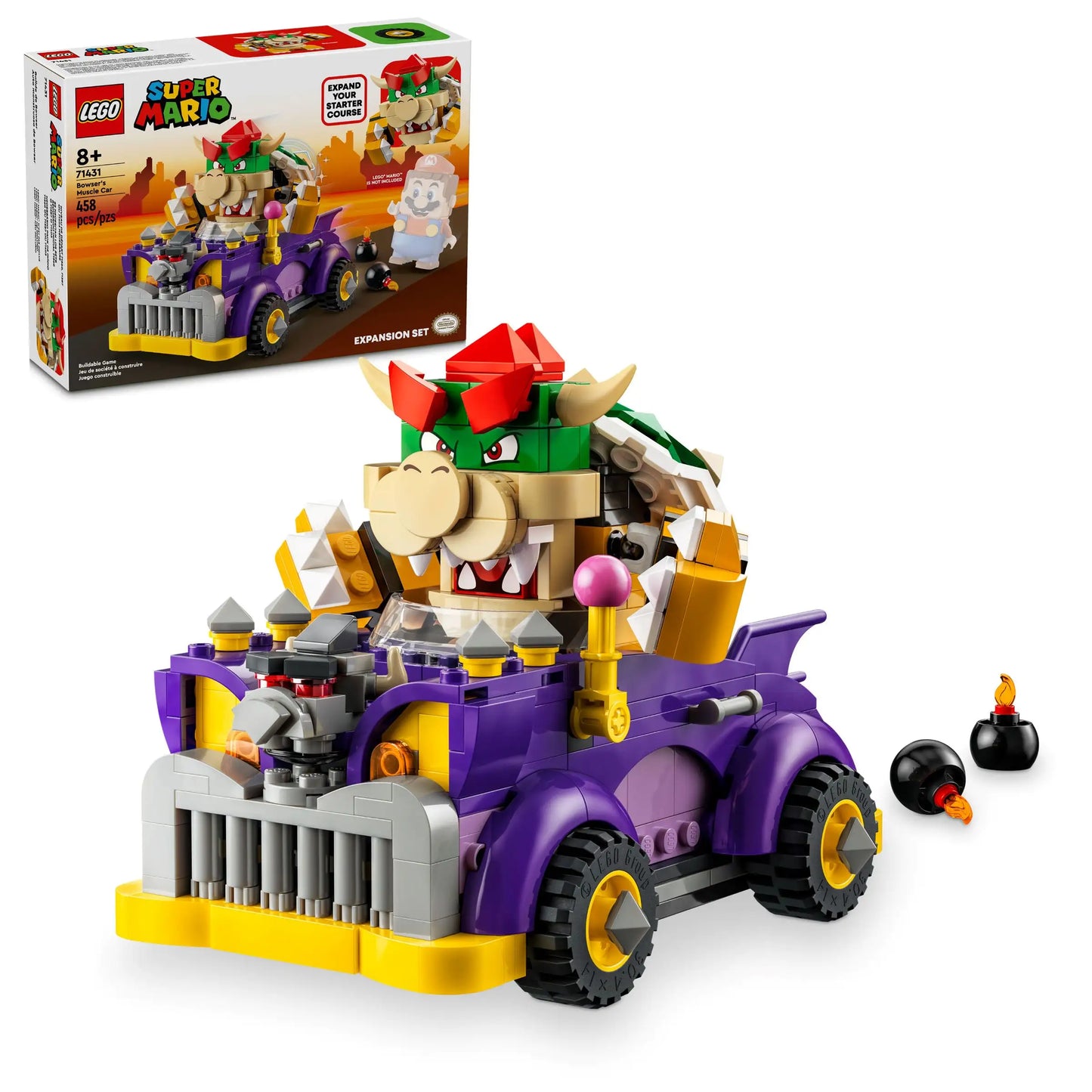 Set de Expansión: Coche monstruoso de Bowser (71431)