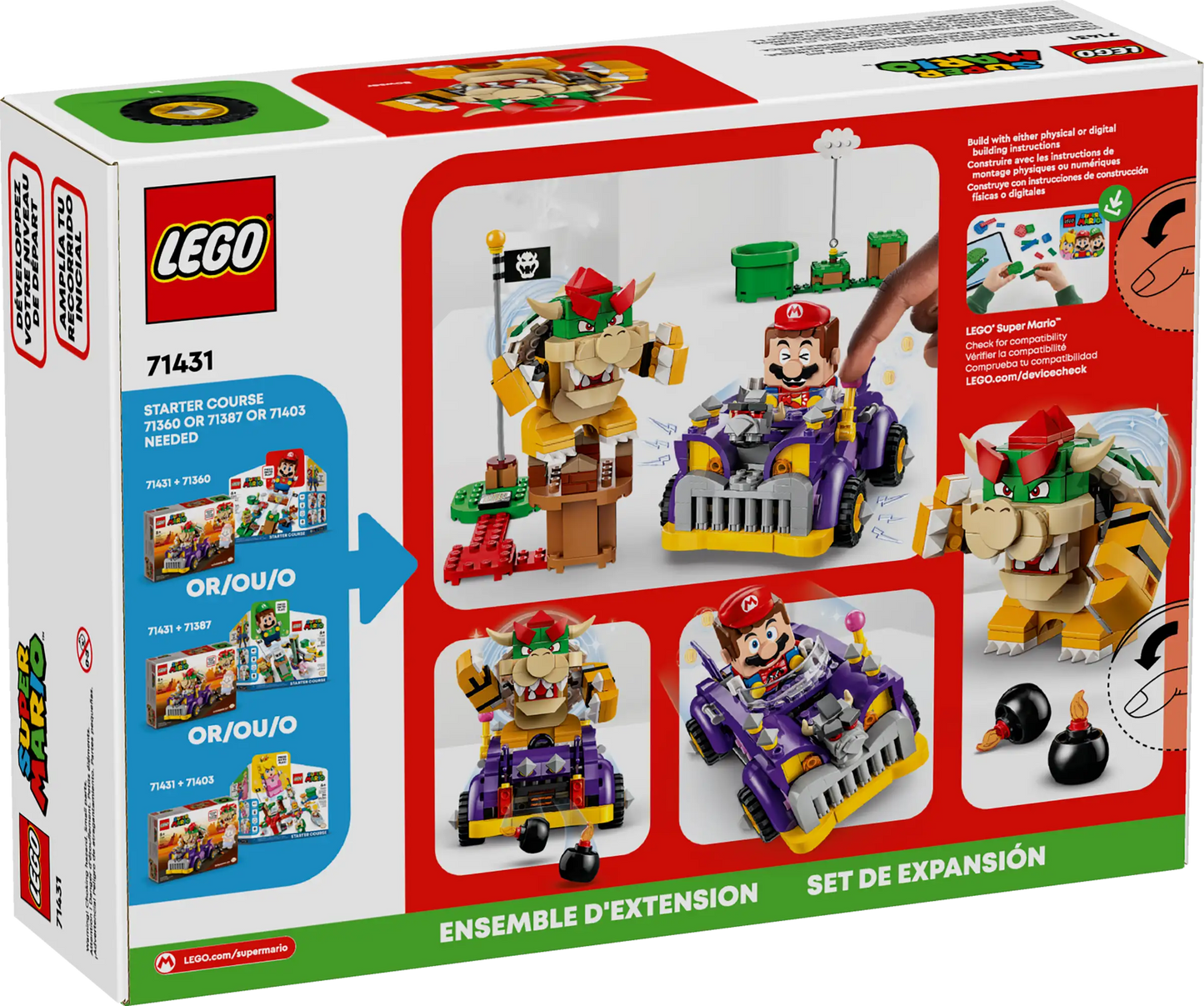 Set de Expansión: Coche monstruoso de Bowser (71431)