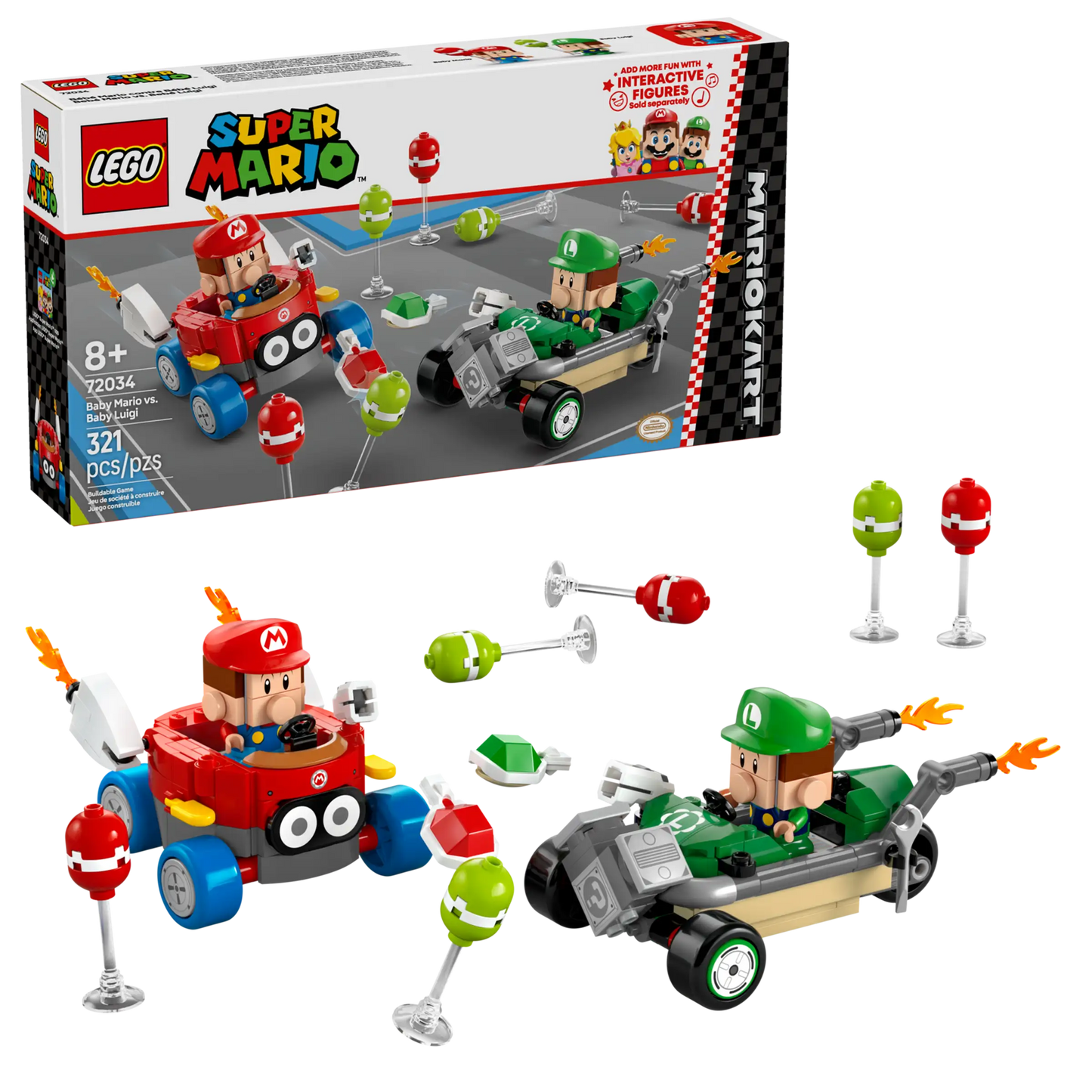 Mario Kart™: Bebé Mario vs. Bebé Luigi (72034)