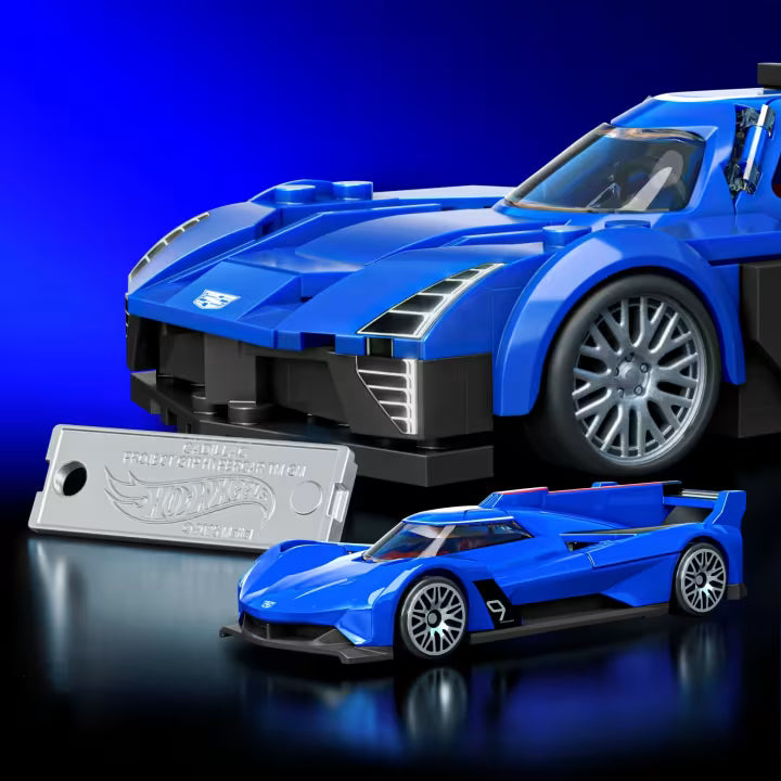 Mattel Brick Shop Hot Wheels Juguete de Construcción Speed Cadillac Project GTP Hypercar
